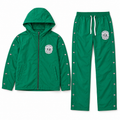 SAINT VANITY NYLON HOODED TRACK SET - Green - Positive Vibes